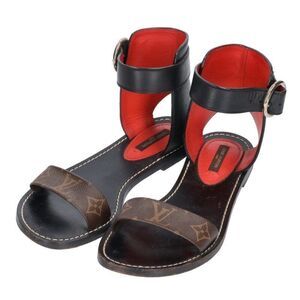 Louis Vuitton Monogram Strap Flat Sandals Women's 38